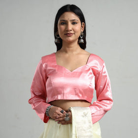 Buy Mashru Silk Plain Stitched Blouse Online at iTokri.com