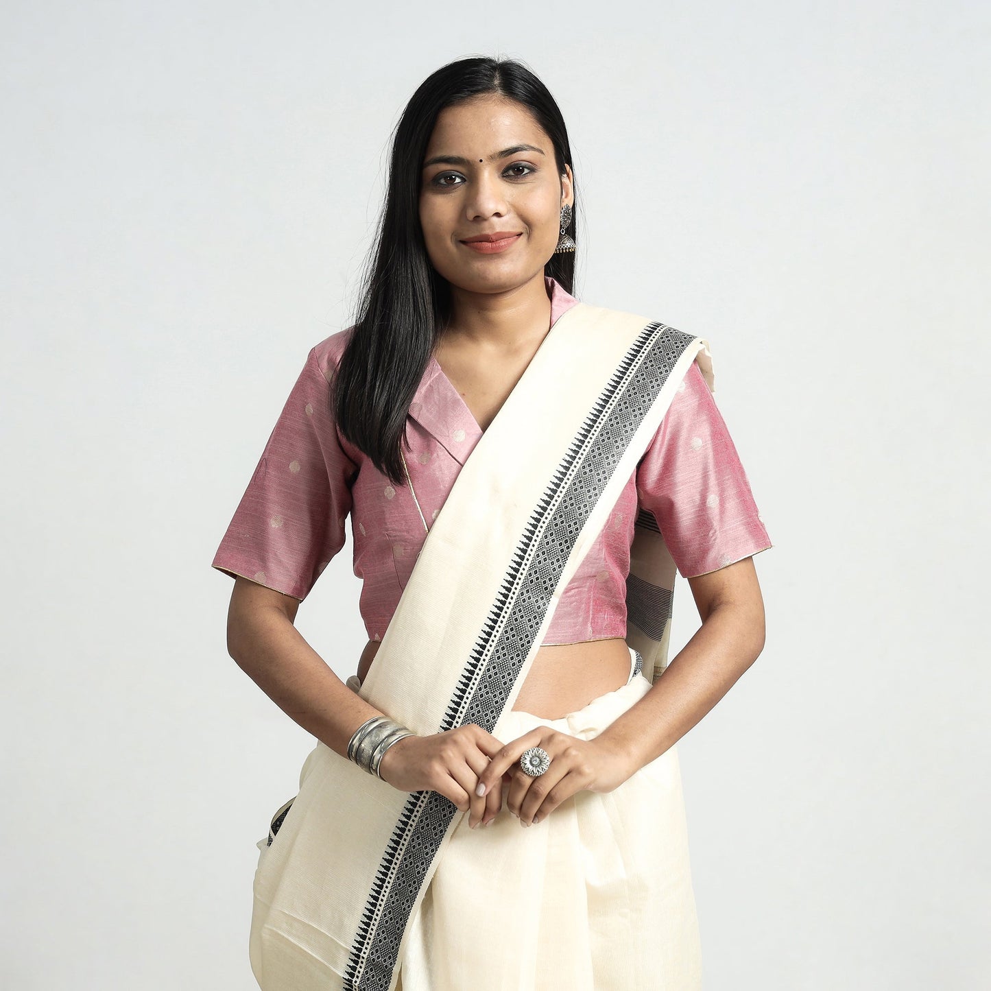 Silk Stitched Blouse
