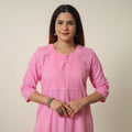 Buy Running Stitch Cotton Long Straight Kurta 16 Online at iTokri.com