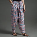 Buy Sanganeri Block Printed Cotton Elasticated Salwar Online at iTokri.com