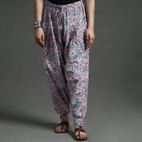Buy Sanganeri Block Printed Cotton Elasticated Salwar Online at iTokri.com