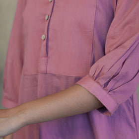 Buy Mulmalai Cotton Plain Dyed A-Line Kurta 