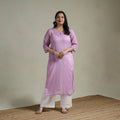 Mulmalai cotton plain dyed straight kurta 03 - handcrafted