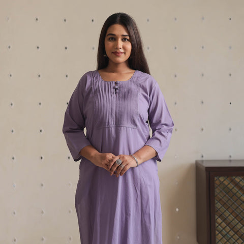  Plain Cotton Long Kurta 