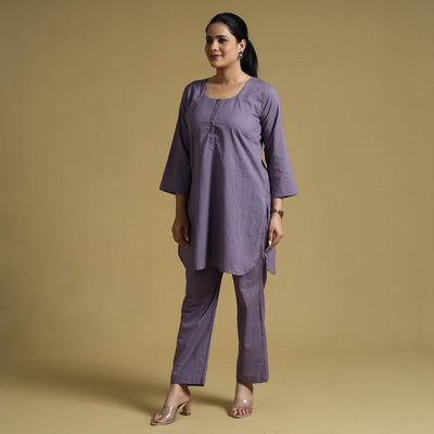 Buy Plain Dyed Cotton Co-Ord Set Online at iTokri.com