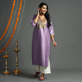 plain silk kurta