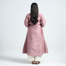  Polka Zari Buti Spun Dupion Silk Kurta