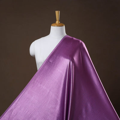 Light purple - pure mashru silk plain fabric (width - 46