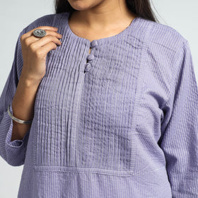  Running Stitch Cotton Long Kurta 