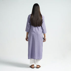  Running Stitch Cotton Long Kurta 