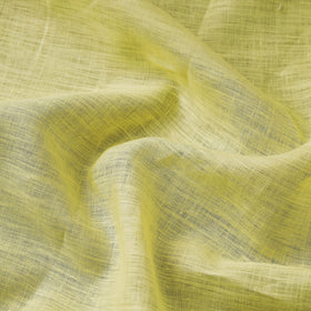 Light Yellow Bhagalpuri Handloom Pure Linen Fabric 