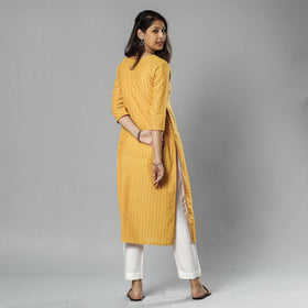  Jacquard Cotton Long Kurta for Women