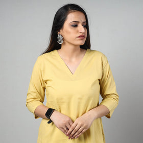 Buy Plain Cotton Long Kurta Online at iTokri.com