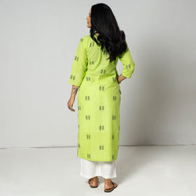 Buy Jacquard Cotton Pintuck Long Kurta for Women