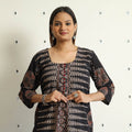 Buy Limited Stock! Ajrakh Block Printed Cotton Straight Kurta Online at iTokri.com