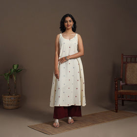 A-Line Cotton Jacquard Kurta