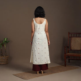 A-Line Cotton Jacquard Kurta