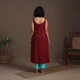A-Line Cotton Jacquard Kurta