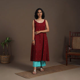A-Line Cotton Jacquard Kurta