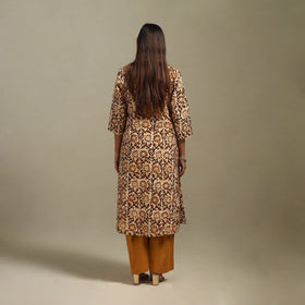 A-line embroidered cotton hand batik kurta for women 13