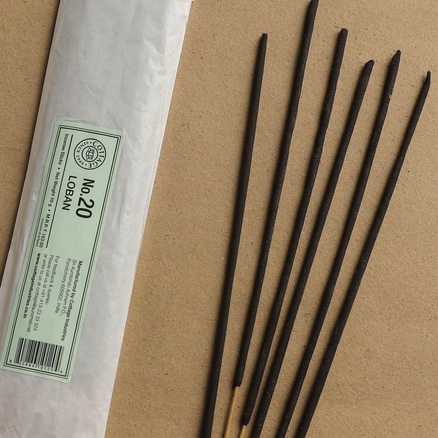 Loban - Sri Aurobindo Ashram Natural Incense Sticks (50 gm) 