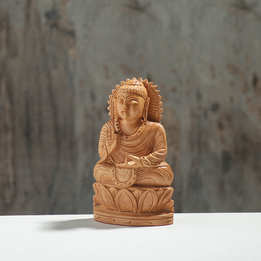  Handcarved Kadam Wood Sculpture 