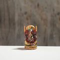 Lord Ganesha - Hand Carved Kadam Wood Handpainted Sculpture