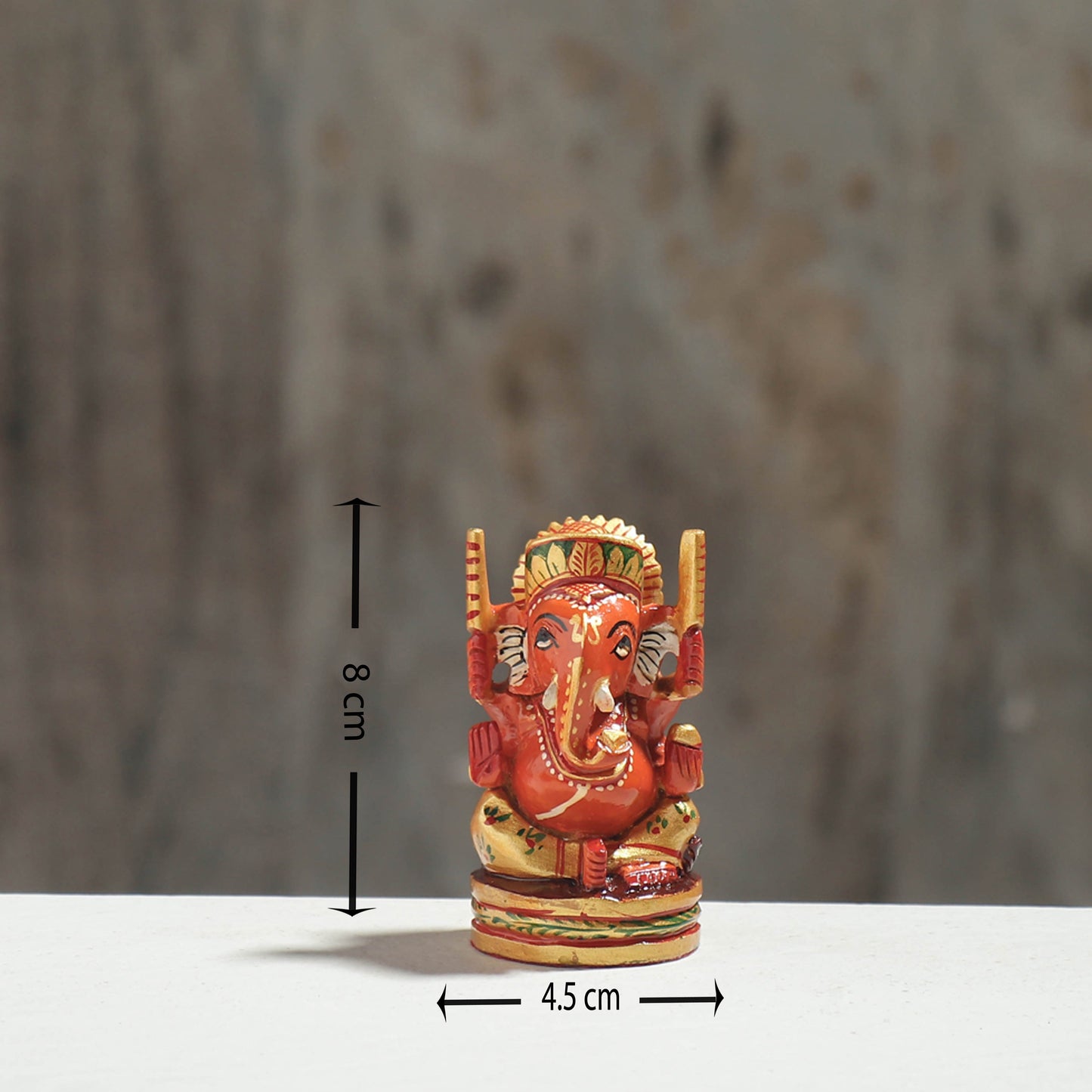  Handcarved Kadam Wood Handpainted Sculpture 