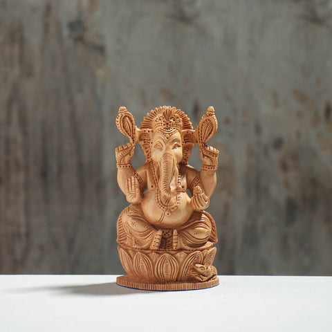  Handcarved Kadam Wood Sculpture 