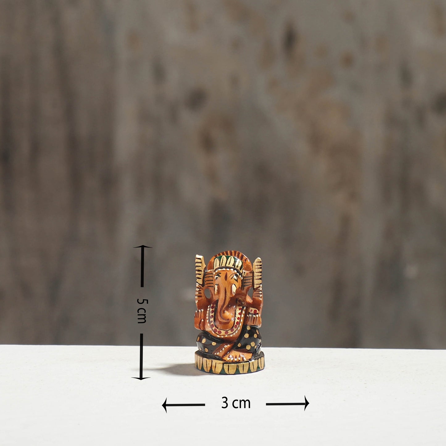 Lord Ganesha - Hand Carved Kadam Wood Sculpture