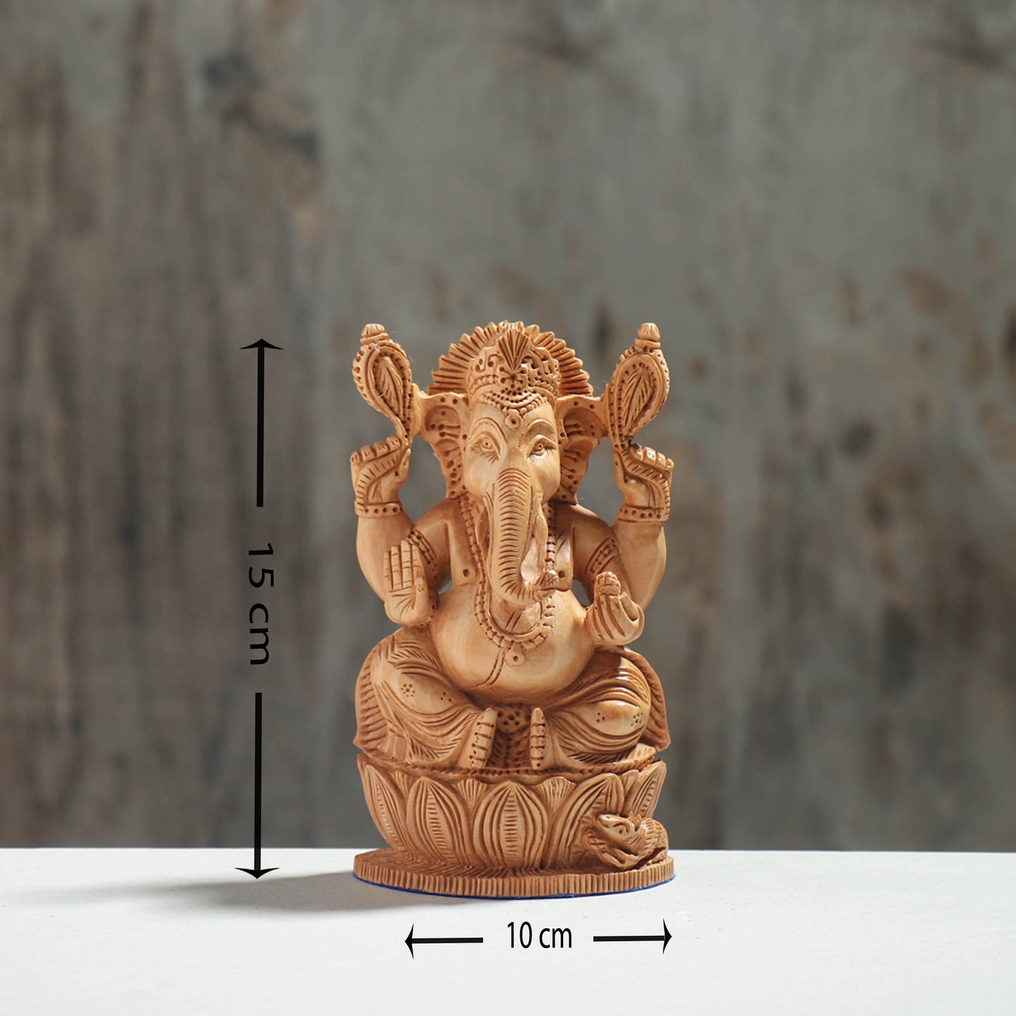  Handcarved Kadam Wood Sculpture 