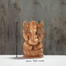  Handcarved Kadam Wood Sculpture 