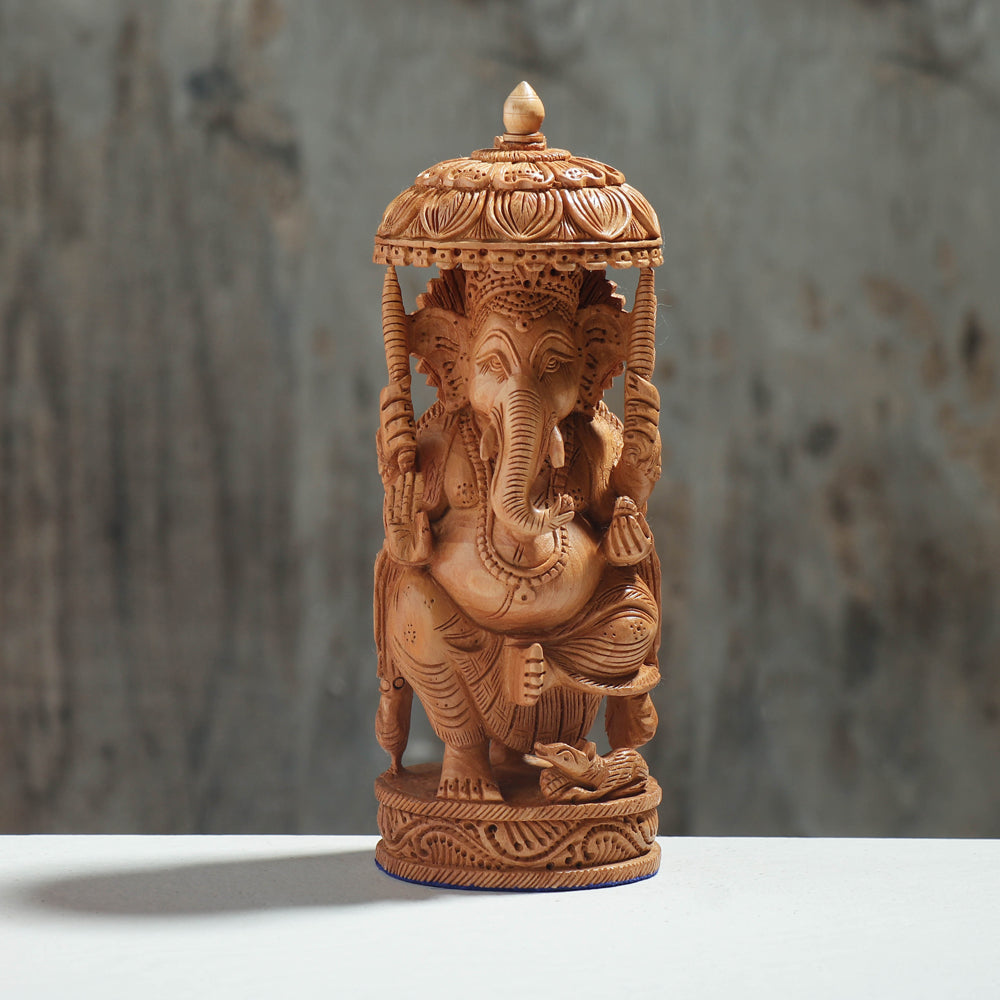  Handcarved Kadam Wood Sculpture 