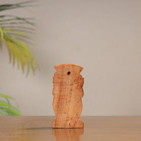 Lord Ganesha - Traditional Burdwan Wood Craft Sculpture (Small) (4.5 in) 25 