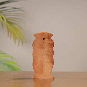  Lord Ganesha - Traditional Burdwan Wood Craft Sculpture (Small) (5.5 in) 23 