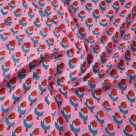 Buy Sanganeri Block Print Fabric - Floral Rajasthani