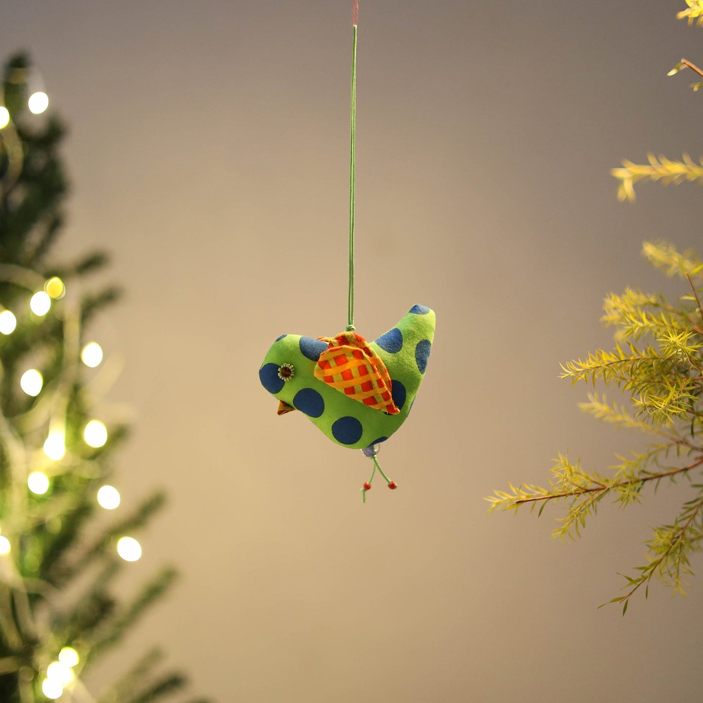 Love Bird - Handcrafted Stuffed Christmas Ornament