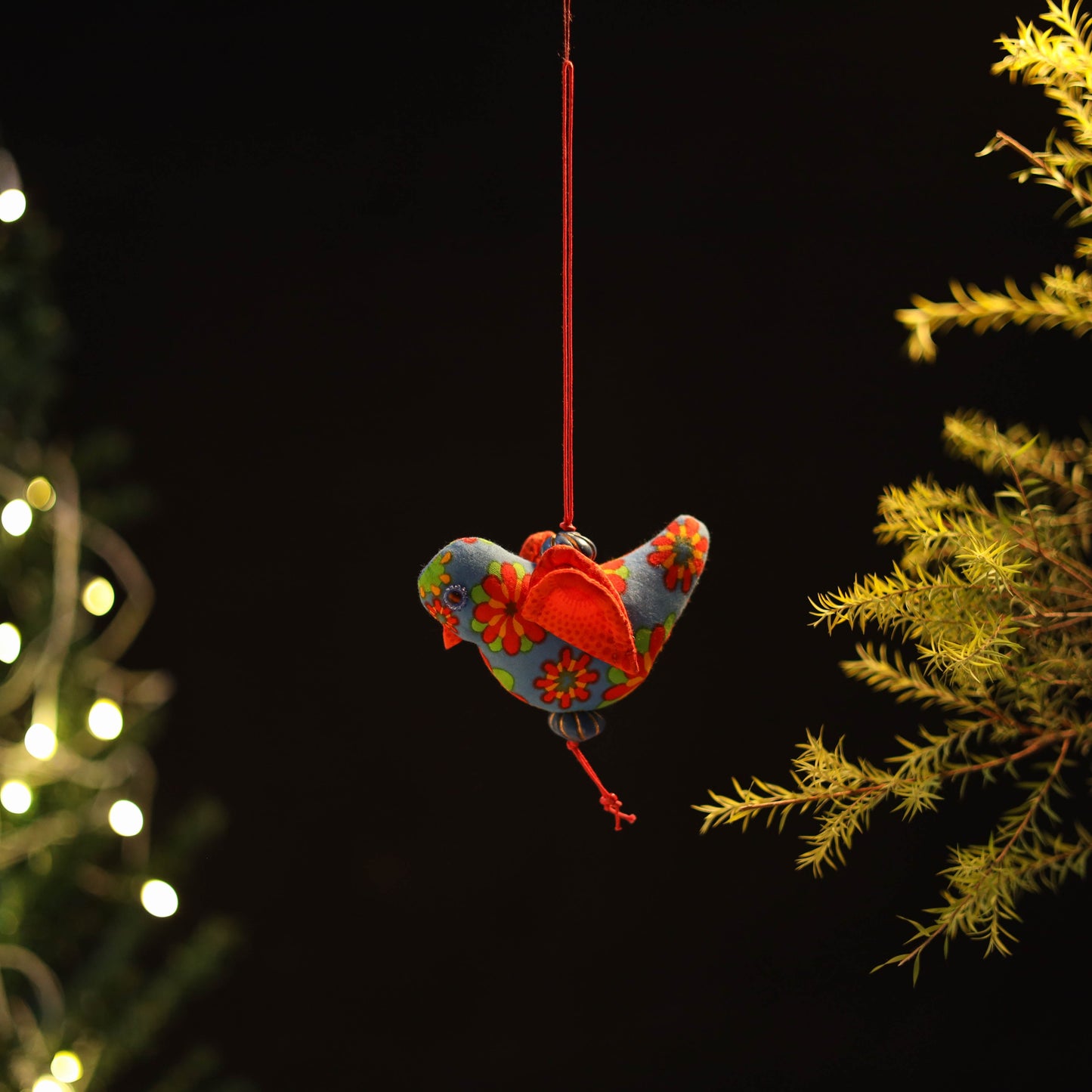 Love Bird - Handcrafted Stuffed Christmas Ornament