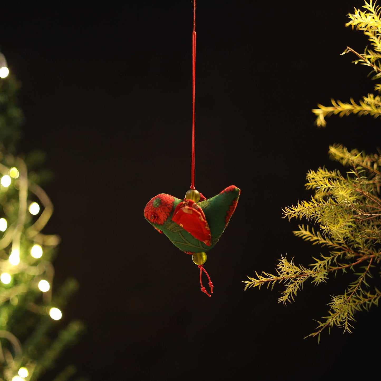 Love Bird - Handcrafted Stuffed Christmas Ornament