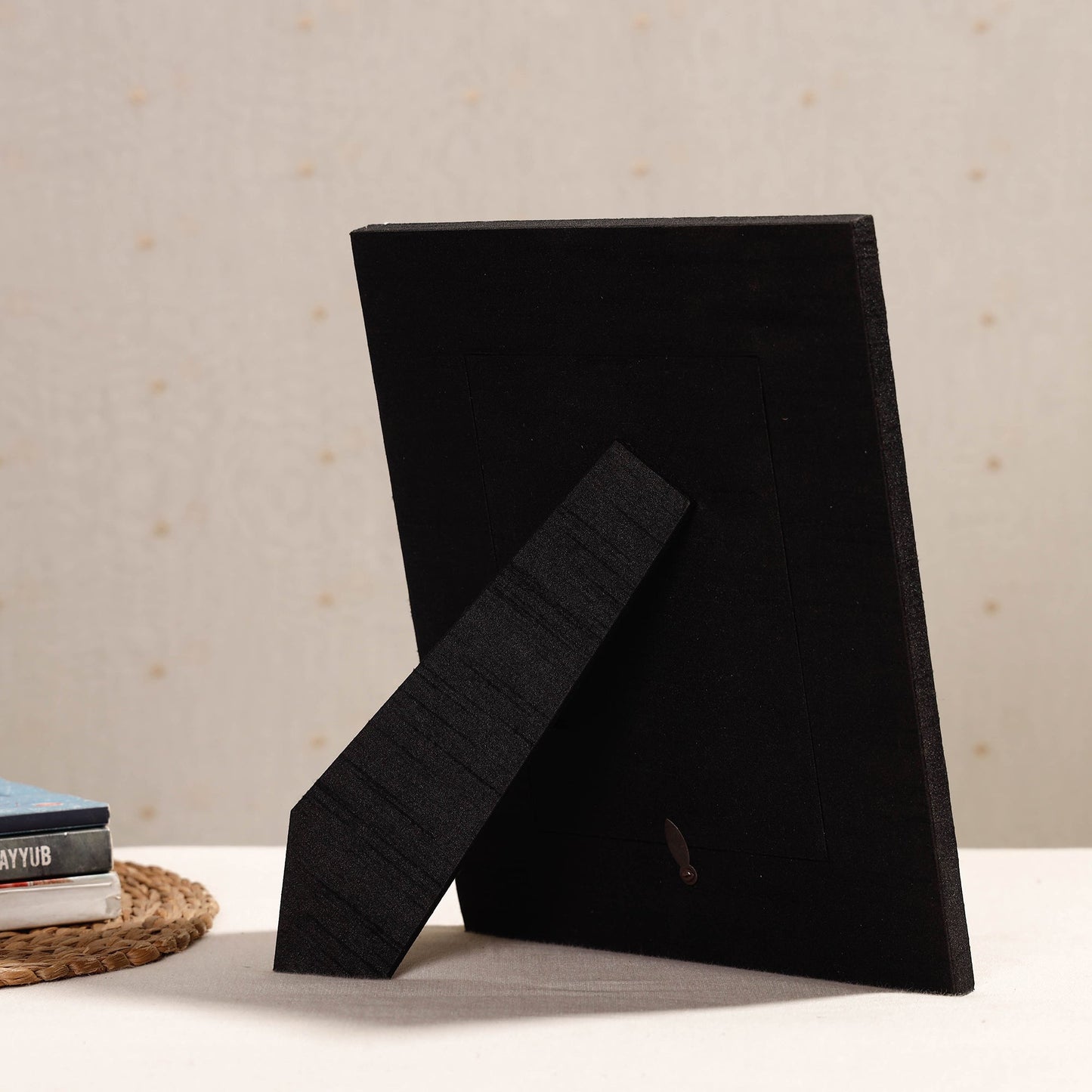  Lucknow Chikankari Hand Embroidery Silk Cover Photo Frame 