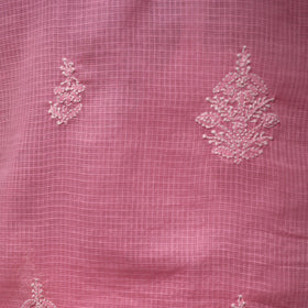 Lucknowi chikankari hand embroidered kota doria cotton 2pc
