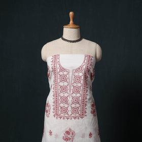 Lucknowi chikankari hand embroidered kota doria cotton 2pc