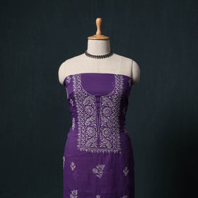 Lucknowi chikankari hand embroidered kota doria cotton 2pc