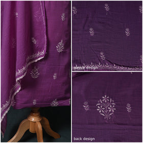 Lucknowi chikankari hand embroidered kota doria cotton 2pc