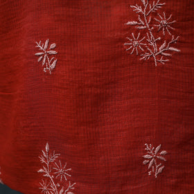 Lucknowi chikankari hand embroidered kota doria cotton 2pc