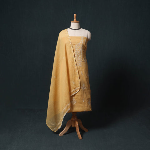 Lucknowi chikankari hand embroidered kota doria cotton 2pc