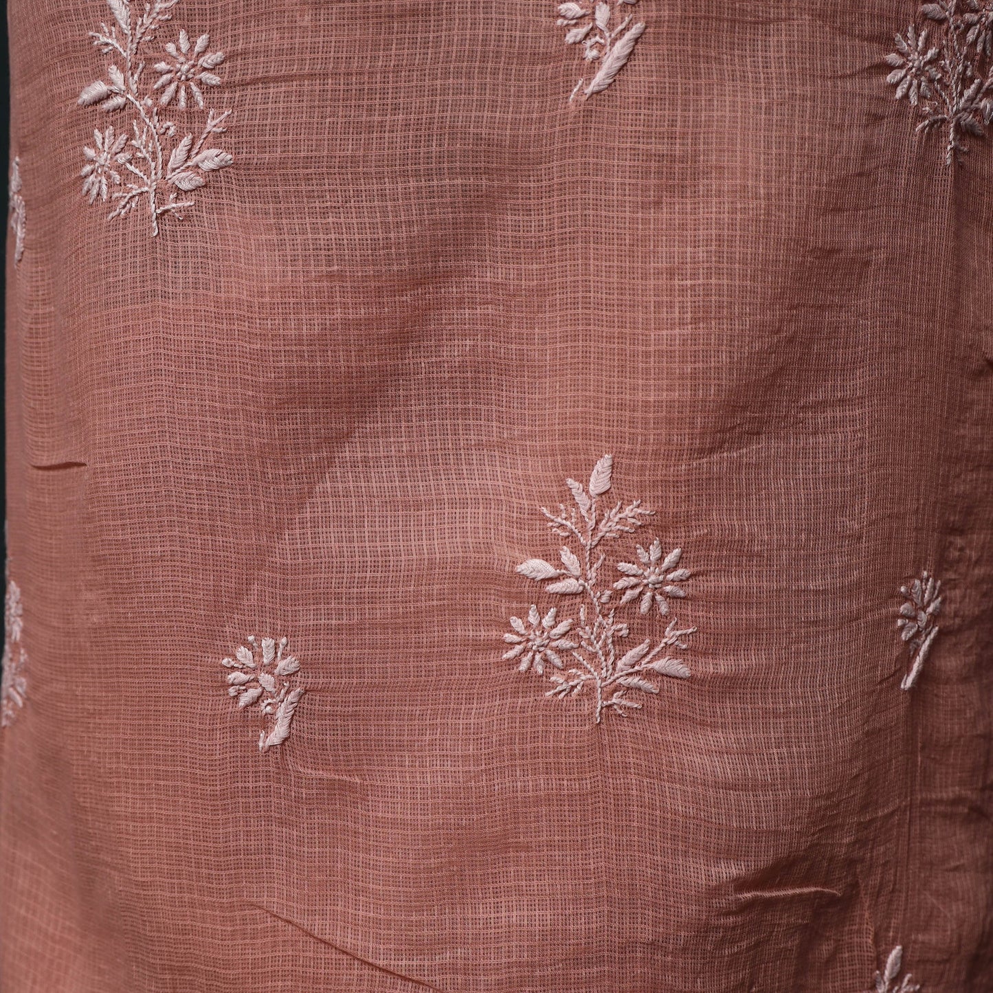 Lucknowi chikankari hand embroidered kota doria cotton 2pc