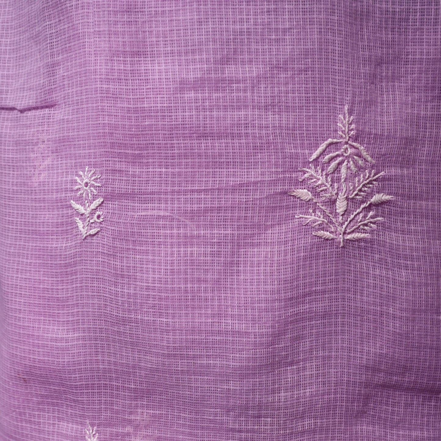 Lucknowi chikankari hand embroidered kota doria cotton 2pc