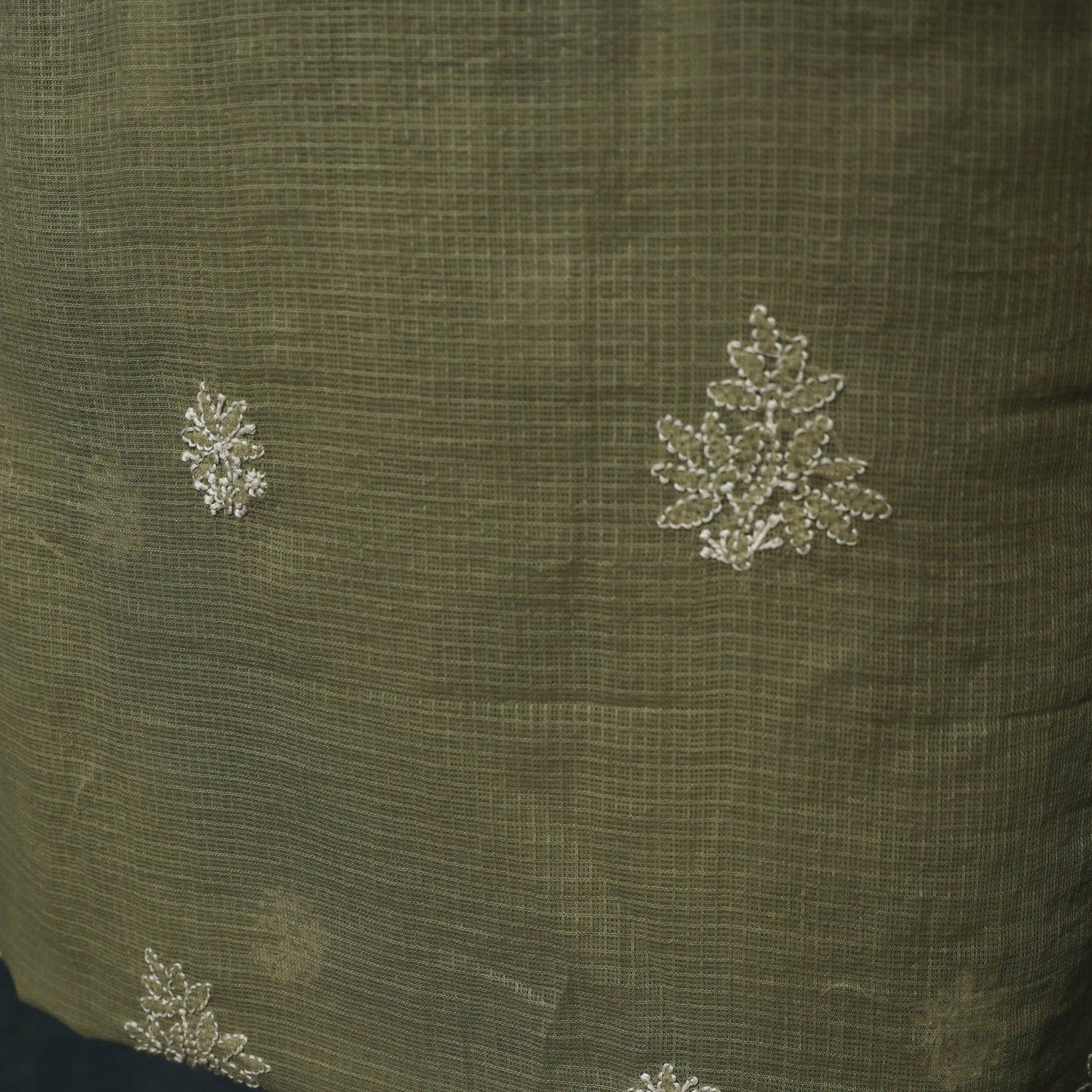 Lucknowi chikankari hand embroidered kota doria cotton 2pc