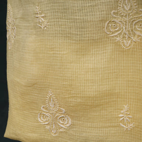 Lucknowi chikankari hand embroidered kota doria cotton 2pc